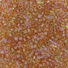 Miyuki delica beads 11/0 - Sparkeling lined golden peach mix - DB-987